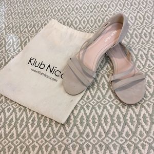 Klub Nico • Leather Taupe Strappy Sandal • Size 7